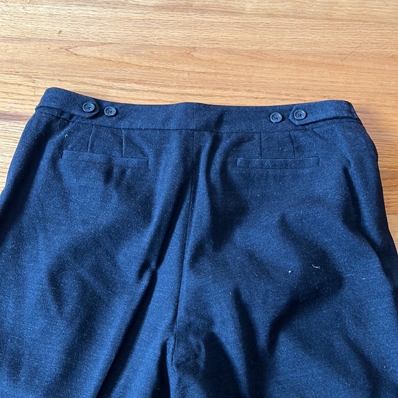 Ann Taylor Straight Leg Black Pants (lined) 98% Wool - Size 8/10 - Picture 9 of 16